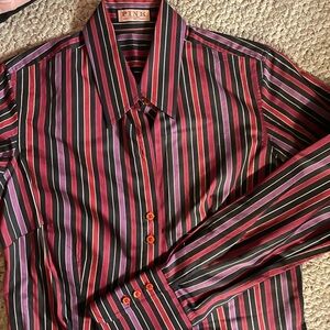 Thomas Pink Women’s Multicolor Striped Dress Shirt